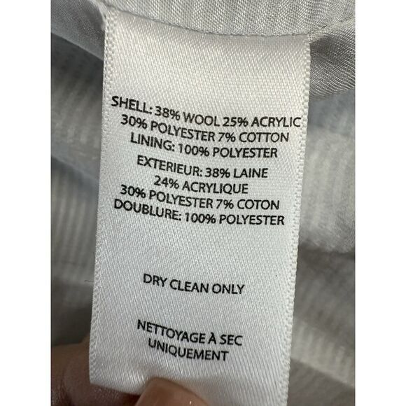 NWT BeachLunchLounge Tyler Plaid Wool Blend Coat Black White Checkered XL/TG🖤🤍 - Picture 10 of 11